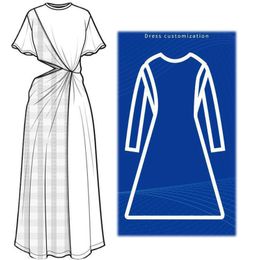 SB9447 OC Luxuriöses, individuelles Damenkleid, Sommermode, Röcke, Buchstabendruck, Groß- und Einzelhandel
