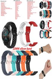 Silicone Strap 18mm 20mm 22mm Breathable Band Bracelet for Samsung Galaxy Watch Active2 42mm 40mm Gear S3 Huawei GT Amazfit Garmin8034440