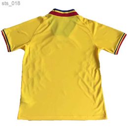 Fans Tops Tees Soccer Jerseys 1994 Romania National Team Mens HAGI RADUCIOIU POPESCU ROMANIA Home Yellow Away Red RETRO Football Shirt Short SleeveH240313