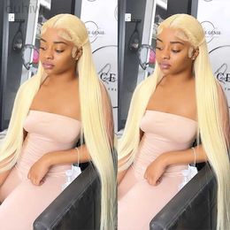 Synthetic Wigs Bone Straight 13x4 Lace Frontal Hair Wig Honey Blonde Wig 28 30 Incn Colour Frontal Wigs For Women PrePlucked ldd240313