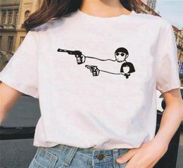 Summer Short Sleeve Tee Shirt Femme Harajuku Valentines Day Movie Leon The Professional T Women Tops Casual2002718