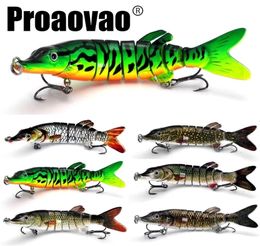 Baits Lures Proaovao 719g Swimbait Pike Wobblers Crankbait Fishing Lure Multi Jointed Hard Bait Musky Sinking Isca 2211165249389