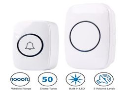 110DB Wireless Doorbell Waterproof home Door Bell battery 1 button 1 2 3 Receiver8541520