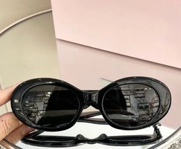 Oval Round Sunglasses Black Black/Smoke Women Sunnies Gafas de sol Designer Sunglasses Shades Occhiali da sole UV400 Protection Eyewear