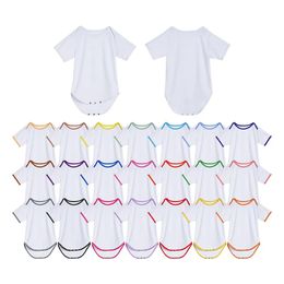 Other Festive Party Supplies Sublimation White Baby Onsies Blank Heat Transfer Cotton Feel Clothing Diy Parent-Child Clothes 0-24 Dh2Tq