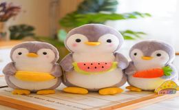 25cm cute Penguin plush toy pillow stuffed animals doll home toys decoration children gift whole8169106