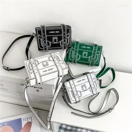 Evening Bags Animation Bag Small Square 2024 Fashion Shoulder Crossbody Mini Casual Simple Design Sense Purses And Handbags