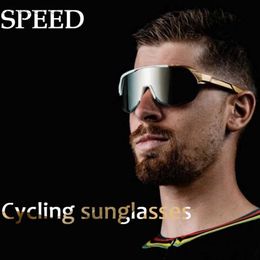 Erkekler 3 lens ile bisiklete binen kadın spor dağ bisikleti gözlükleri hız yol bisiklet gözlük balıkçılığı sürüş güneş gözlüğü tr90 ldd240313
