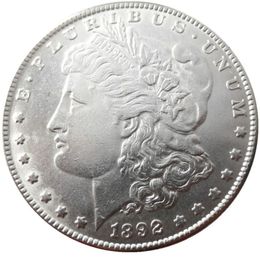 90% Silver US Morgan Dollar 1892-P-S-O-CC NEW OLD Colour Craft Copy Coin Brass Ornaments home decoration accessories223T