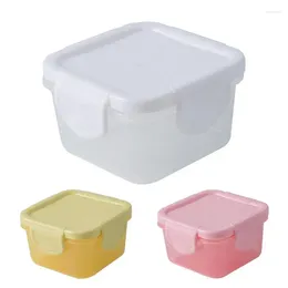 Dinnerware 60ml Mini Leak Proof Sealed Crisper Box Portable Microwaveable Safe Containers Small For Kids And Adults