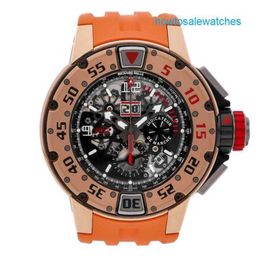 Automatic Watch RM Watch Brand Watch RM 032 Flyback Chronograph Diver Auto Gold Men's Watch Rg