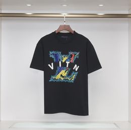 رسالة نسائية T الطباعة قميص البرونز القصيرة قصيرة الأكمام تصميم الرجال النساء tshirt فوق حجم تي شيرت فتاة أنثى رجل الصيف أزياء الملابس 87278 قميص -قميص