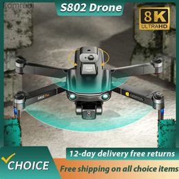 Drones S802 Drone Professional 3-axis Gimbal EIS Anti-shake GPS HD Dual Cameras Optical flow Positionin Long Battery Life WIFI RC FPV 24313