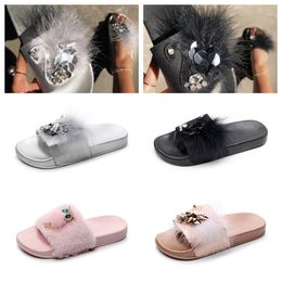 2024 New Slippers sandal platform Raffia Slipper Designer woman men Summer Flat heel Casual Flip flop outdoors pool Slider beachs Shoe GAI