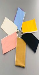 Coloful blank canvas bag zipper Pencil cases pen pouches cotton cosmetic Bags makeup clutch bag organizer9698092