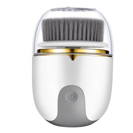 Polijsters Source Factory Usb Charge Waterproof Ipx5 Goose Egg Silicone Cleanser Electric Ultrasonic Facial Cleaning Brush