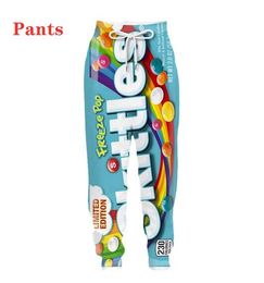 Yeni Erkekler/Kadınlar Froot Loops 3D baskılı gündelik pantolon moda erkekler gevşek uzun pantolonlar kz02