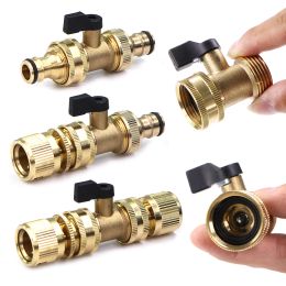 Connectors 3/4" Brass Ball Balve Hose Adapter Movable Joint 16mm Pacifier Quick Connector Garden Irrigation Pipe Watering Coupling Extender