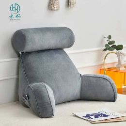 Cushion Hot Sale Winter Warm Triangle Cushion Bedside Reading Pillow Cushion For Office Bed Backrest Chair Lumbar Cushions ?? Relief