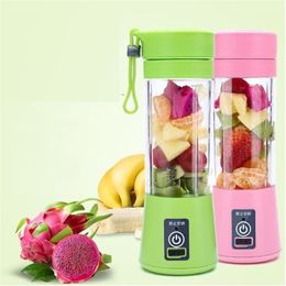 Portable Electric Fruit Juicer Cup Vegetable Citrus Blender Juice Extractor Ice Crusher with USB Connector Rechargeable Juice Extr261L