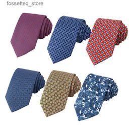 Neck Ties New Design Cravat Print Flower Floral Tie Coata Wedding Gift Neck tie Skinny Handmade Neckties for Men Accessories L240313