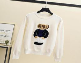 Men039s Sweaters 2021 Fall Winter Fashion Cartoons Suede Sweater Long Sleeve ONeck Women Casual Warm Pullovers Korean Oversize7643025