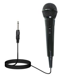 3.5mm 6.5mm 유선 동적 마이크 전문 Mike Microfone Mic for Sing KTV Mixer Karaoke Microphone System PA 전원 증폭기 스피커