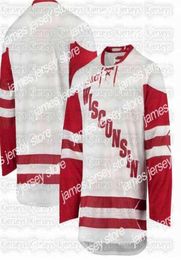 Hockey Nik1 Wisconsin Badgers Hockey Jersey Cole Caufield Robbie Beydoun Linus Weissbach Dylan Holloway Ty PeltonByce Roman Ahcan9455243