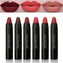 Lipstick FOCALLURE 19 Colours Sexy Lipstick waterproof long lasting lip pencil Pigment Velvet Brown Nude Matte Lipstick lip tint kit FA22 240313