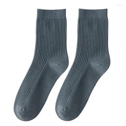 Men's Socks Cotton Black Business Men Soft Breathable Summer Winter For Male Plus Size (6.5-14)