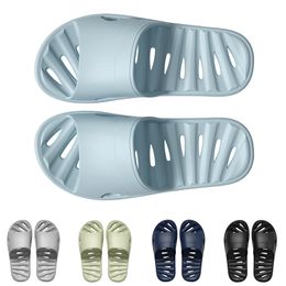 bath slippers for men women Solid color hots slip resistant black white PowDer Blue breathable mens womens indoor walking shoes GAI XJ