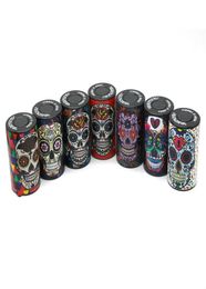 Herb grinder Plastic Pressed Twolayer Tobacco Cans Fashion Ghost Head Bag Flower Leaf Tobacco Box Tobacco Smoking Set Grinder 4506663