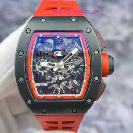 Exciting Watch RM Watch Hot Watch RM011-FM Midnight Fire Limited Edition 88 Black And Red Color Hollowed Out RM011