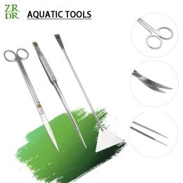 Tools HighQuality Fish Tank Cleaning Tools For Aquatic Plants Stainless Steel Scissors And Tweezers Tools For Trimming Aquatic Plants