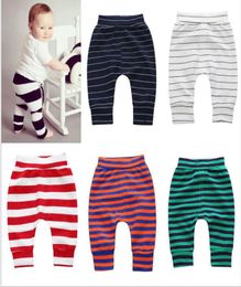 Newborn Infant Baby Boy Girl stripe Bottoms Leggings Harem PP Pants Trousers Kids Casual Legging pants3604223