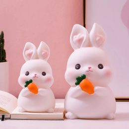 Boxes Cartoon Rabbit Money Saving Box Piggy Bank Coins Storage Box Cash Case Kids Bedroom Desktop Ornament Birthday Gift Home Decor