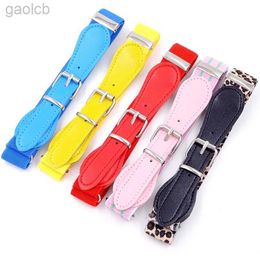 Belts Children Candy Color Belt Girls/Boys Elastic Waist Belt Buckle Kids Leather High Quality White/Red Strap Belts ldd240313