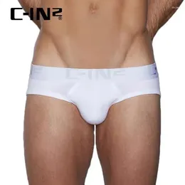 Underpants C-IN2 Men's Briefs Cotton Low Waist Elastic Sexy U Convex Solid Colour Comfortable Breathable Cin2 Youth Triangle Shorts