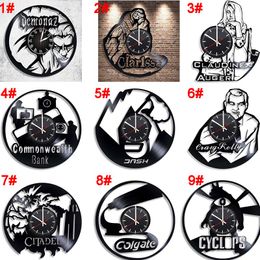 ZK20 Vinyl Clock vinyl record wood art clock 16 Colours light Support customization game logo, anime characters, stars, etc.025