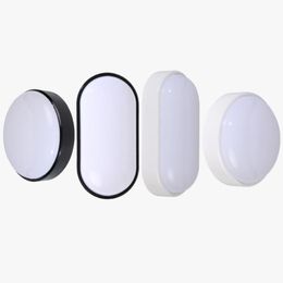 Modern LED Wall Lamps Moistureproof Front Porch Ceiling Light Surface Mounted Oval For Outdoor Garden Bathroom Lighting Lamp235Q