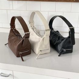 HBP Non-Brand Wholesale Lady Shoulder Bag Decorative Zipper Luxury Handbags Customized Desgin Pu Leather Hand Bags For Women