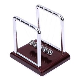 New Design Early Fun Development Educational Desk Toy Gift Newtons Cradle Steel Balance Ball Physics Science Pendulum259s