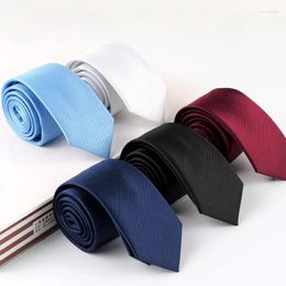 Bow Ties 6cm Solid Color Fine Twill Jacquard Self-Tied Neckties 21 Colors Optional Casual Fashion Shirt For Men