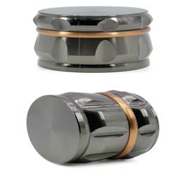 Herb Grinder 63mm diameter 4 part Rhombus chamfered drum typer grinder Metal Zinc Alloy OEM logo5601114