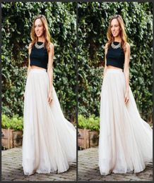 2098 New Long Length Layered Tulle Tutu Skirts For Adults Custom Made ALine Cheap Party Prom Skirts Women Clothing Cheap 8078717