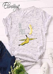 Elimiiya Women039s t Shirt Plus Size S5xl Banana Pattern Oneck Short Sleeve Tshirt Cotton Tshirts Funny Tshirt Tops Women 203524479