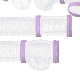 Toys 8piece Hamster Tube Set Durable And Transparent Tunnel For Chubby Hamster Hamster Cage Accessories