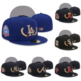 Fitted hat Mens Designer Baseball Hats Black Colour letter baseball Hats Embroidery flat Closed Beanies flex Knitted cap with original tag 7-8