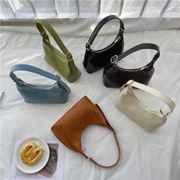 HBP Non-Brand High Quality Designer Solid Colour Female Shoulder Bag Ladies Pu Leather Handbag Simple Stereotyped Luxury Women Hand