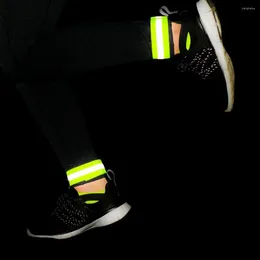 Knee Pads Arm Wrist Ankle Leg Bands High Visibility Reflective Bracelet Strap Safety Straps For Night Walking Cycling Running